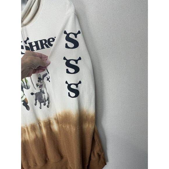 Shrek Dreamworks Men's 'That'll Do Donkey' Hoodie Beige Size L (42-44) - Picture 3 of 13